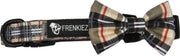 Frenkiez Halsband met Strik BarkBerry Beige Large