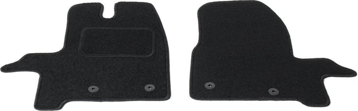 Automatten op maat - zwart stof - geschikt voor Ford Transit Custom vanaf 2013