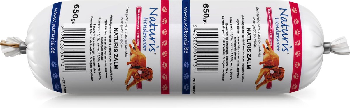 Naturis Houdbare worst Zalm 650gr