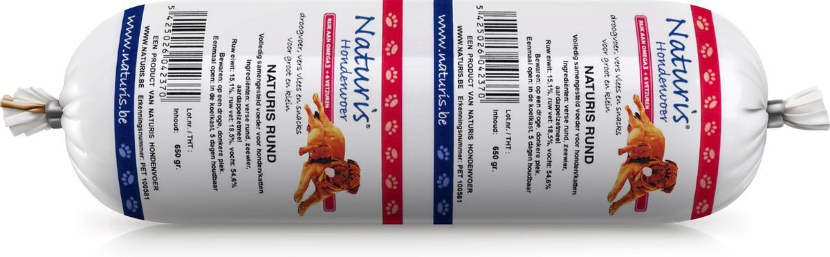 Naturis Houdbare worst Rund 650gr