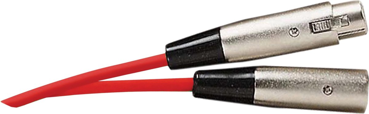 SoundLAB XLR (m) - XLR (v) audiokabel / rood - 6 meter