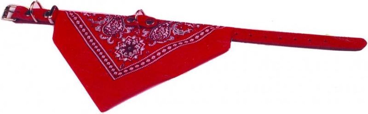 Halsband met zakdoek 45 cm Rood