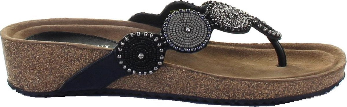 Lazamani Slippers zwart - Maat 39