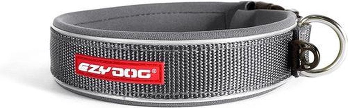 EzyDog Classic - Hondenhalsband - L - Grijs