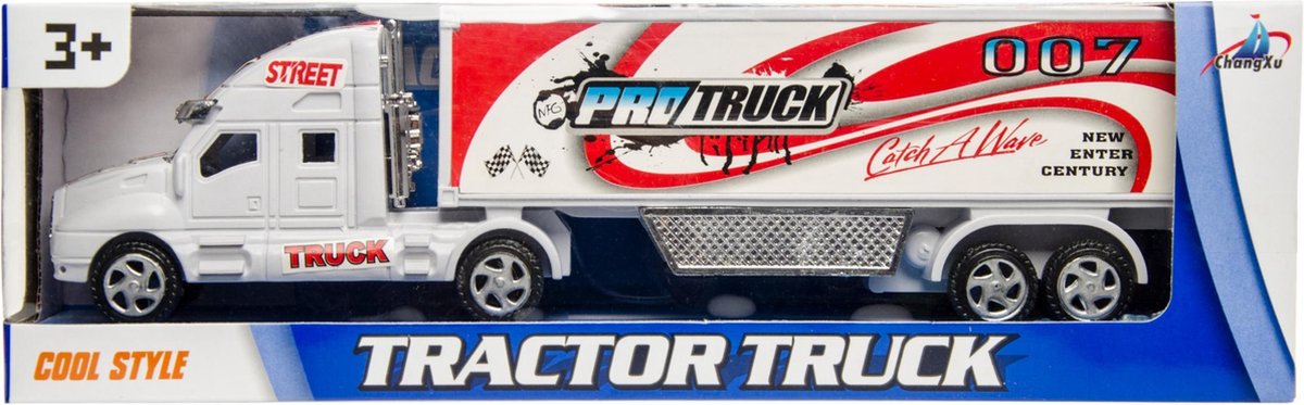 Lg-imports Vrachtwagen Pro Street 28 Cm Wit/rood