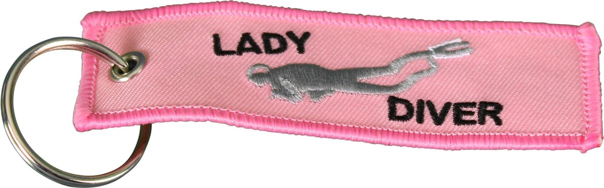 Procean sleutelhanger lady diver roze