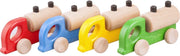 Houten tankwagen  - Voordeelset van 4 - 15x5x8cm - Handgemaakt - Uniek design - LUPO