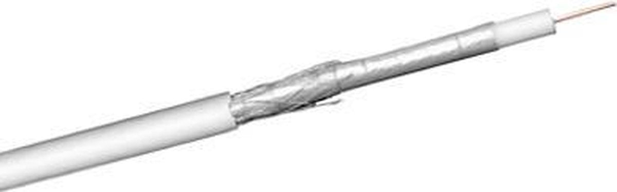 Goobay 67102 coax-kabel 250 m Wit