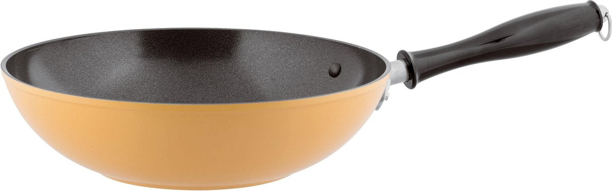 Sambonet Vintage Spadella Wokpan - Aluminium - Ø28cm - Geel
