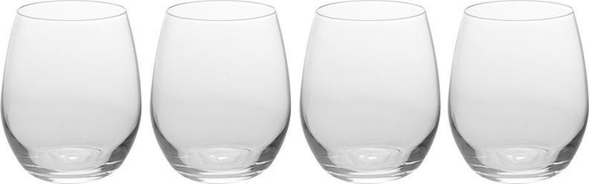 16x luxe Sapglazen/waterglazen van 390 ml - vaatwasserbestendig - verzwaarde glazen