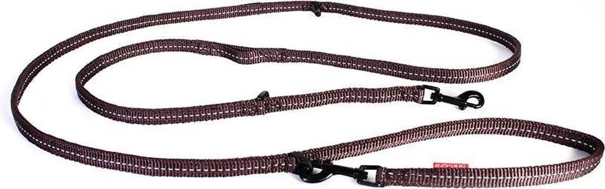 EzyDog Vario 6 LITE - Hondenriem - 208 cm - Bruin