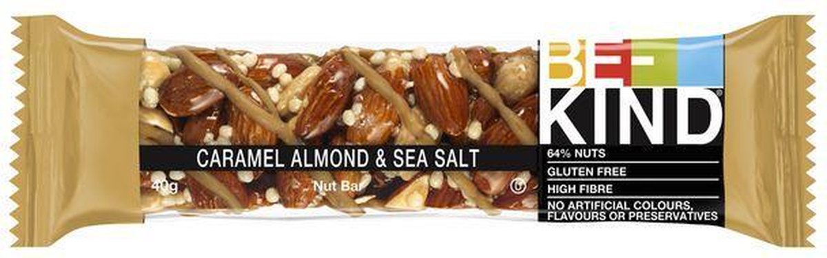 Be-Kind - Caramel Almond Seasalt - 12 x 40 gram