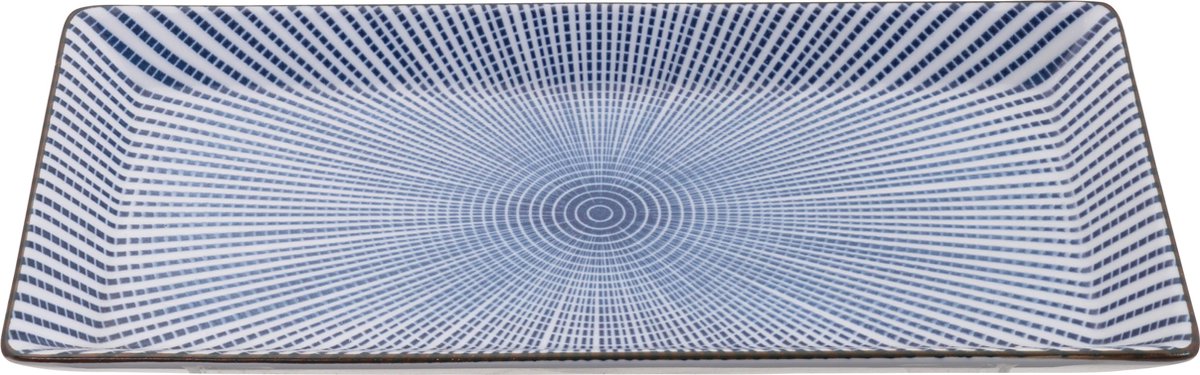 Tokyo Design Studio Sendan Tokusa Blue Sushi Bord - 23 x 11 cm