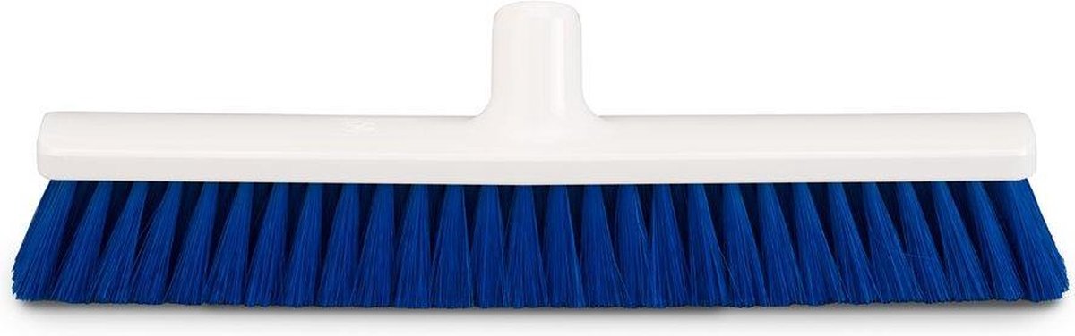 Hygiëne Zaalbezem blauw/wit 40 cm