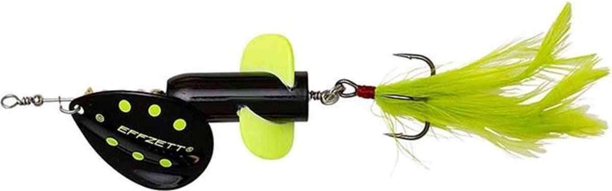 Dam - Effzett Rattlin Spinner | Black Demon | Maat 5 | 18g | 11cm - Zwart