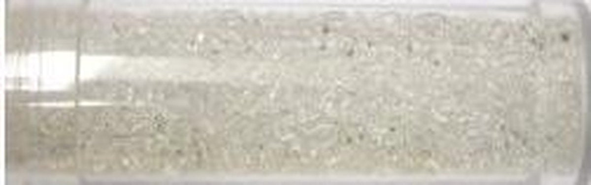 Gutermann rocailles 1016  9/0 wasbaar transparant 12 gram per koker. [ 5 KOKERTJES ]