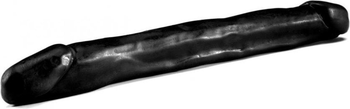 XXLTOYS - As Long As - Double Dildo - Inbrenglengte 38 X 3.7 cm - Black - Uniek Design Realistische Dildo – Stevige Dildo – voor Diehards only - Made in Europe