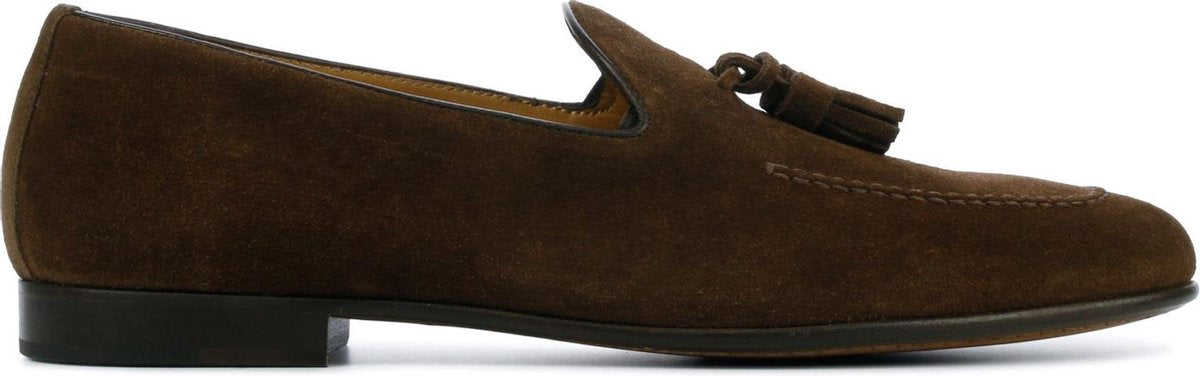 Stefano Lauran Mannen Suède Instapschoenen / Herenschoenen / Instapper S3023 - Bruin - Maat  44