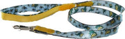 Hondenriem - blauw draakje - L- 2.5 cm x 115 cm