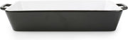 Ovenschaal 35x25xH6.5cm rechthoekig zwart Teglia