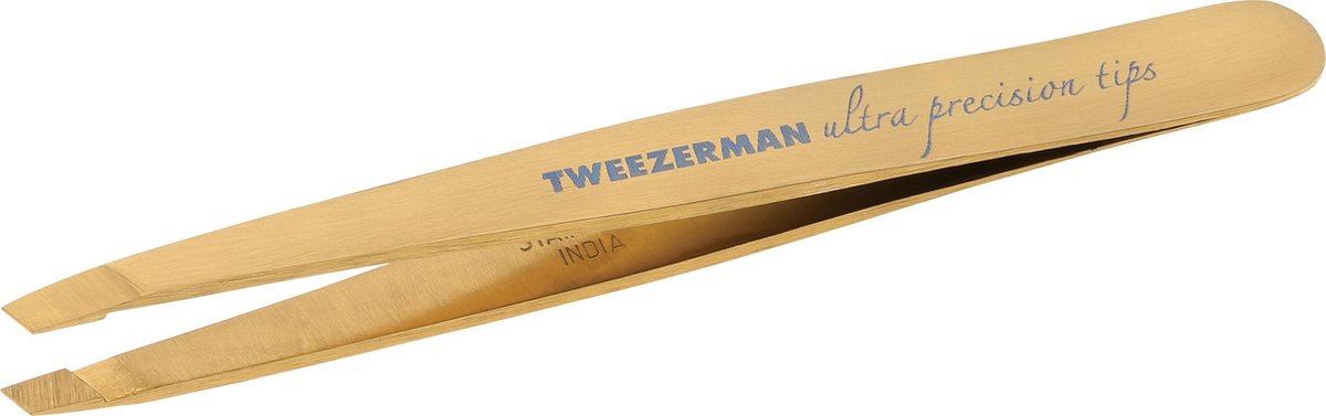 Tweezerman Ultra Precision Series Slant Tweezer - Goud - Pincet