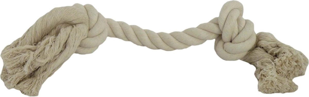Katoen flossy speelgoed 2 knopen 390gr 50cm