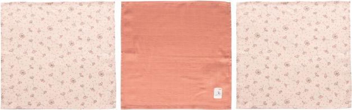 bébé-jou Fabulous Hydrofiel spuugdoekjes 3 stuks - Wish Pink