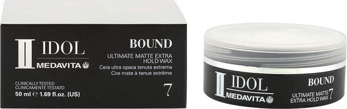 Medavita Idol Men Bound 50ml Extra Sterke matte haarwax voor mannen