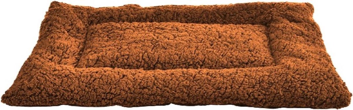 Topmast Hondendeken Dierenmat Benchmat Soft Fleece - Bruin - 105 X 70 cm