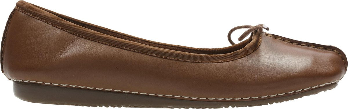 Clarks - Damesschoenen  - Freckle Ice - Dark Tan Leather - Maat 41