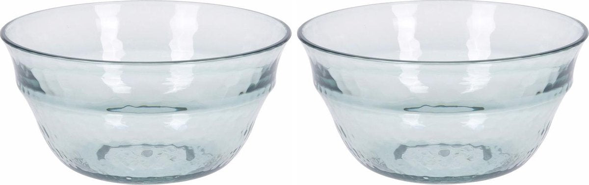 10x Voordelige schalen transparant - kunststof schaaltjes - 3