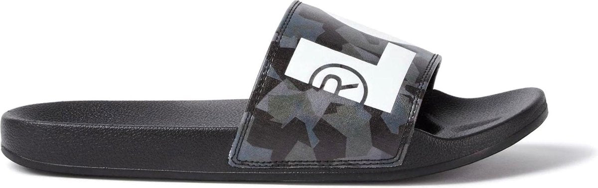 Levi Slippers - Maat 41 - Mannen - donker grijs/wit/zwart