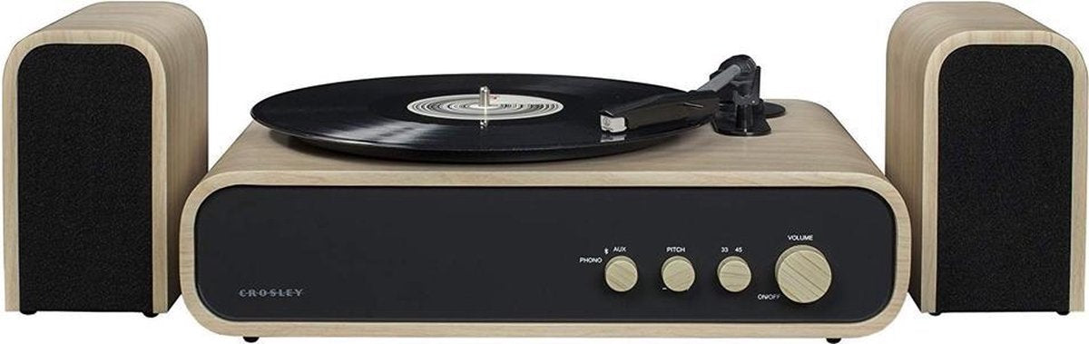 Crosley Gig Retro Platenspeler Bluetooth met Externe Speakers