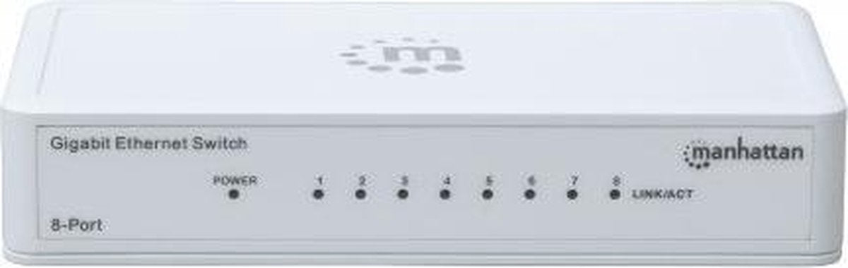 Manhattan 560702 netwerk-switch Gigabit Ethernet (10/100/1000) Wit