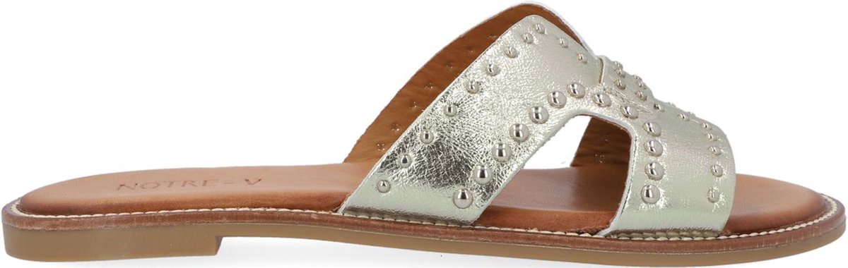 Notre-V 10346 Slippers - Dames - Goud - Maat 39