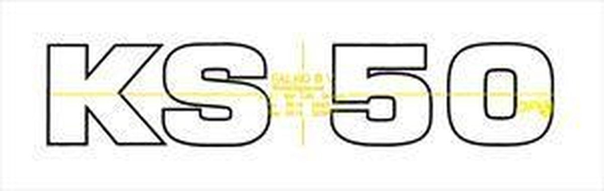 Sticker Zundapp KS50 130x25mm