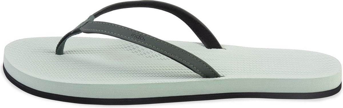 Indosole Flip Flop Color Combo Dames Slippers - Groen - Maat 37/38