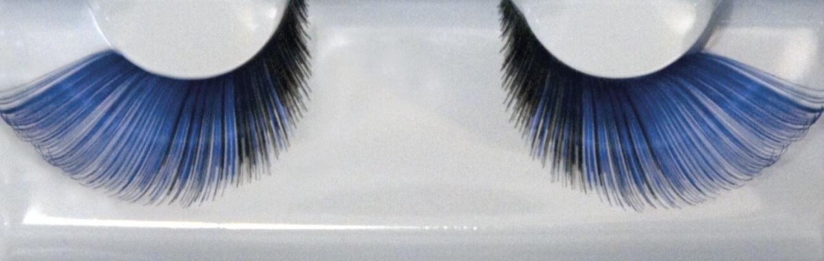 Grimas - wimpers - XL - zwart/blauw - 256