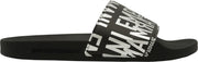 Emporio Armani Slippers - Maat 39 - Mannen - Zwart - Zilver