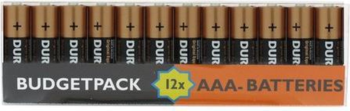 Duracell Budgetverking 1x 12 stuks  LR03 AAA alkaline batterijen