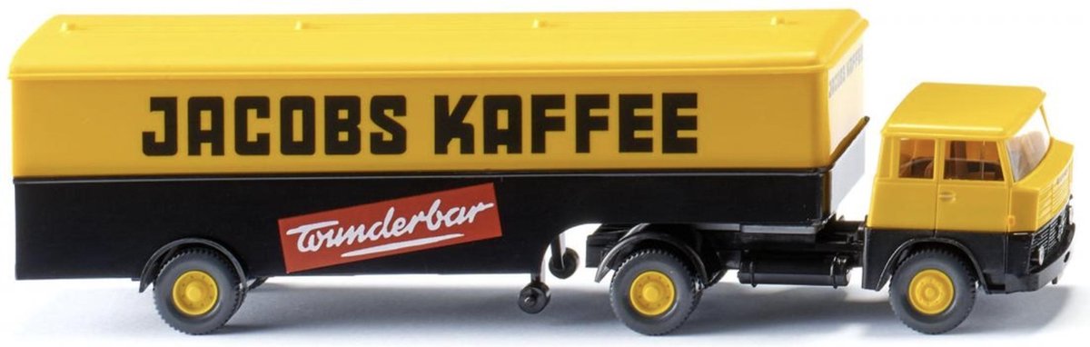 WIKING Henschel HS 14/16 Koffersattelzug 'Jacobs Kaffee' 1961 schaalmodel 1:87