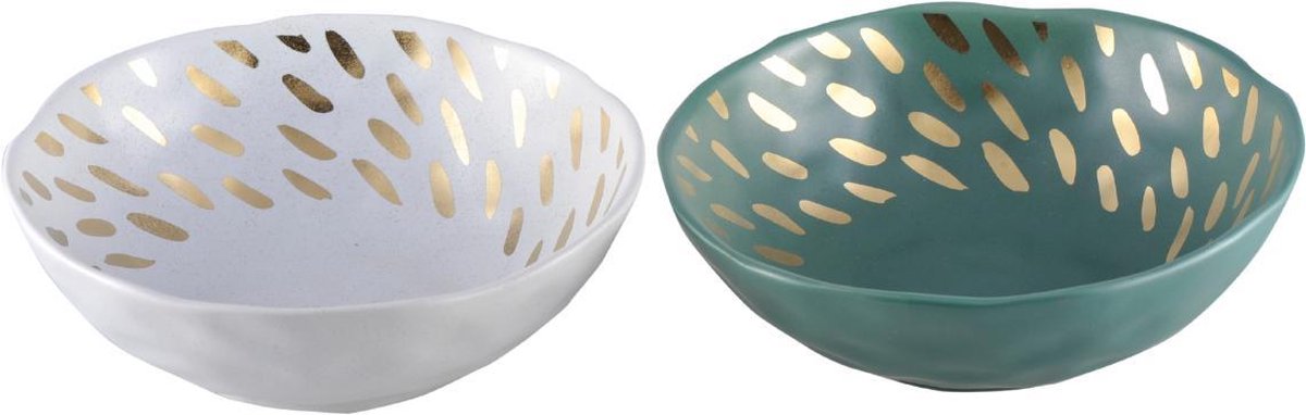 Saladeschaal 22cm - 2-delige set | Nature chique
