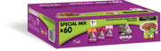 Whiskas natte kattenvoeding gevogelte + rund + zalm - 60 stuks - 6000 gram