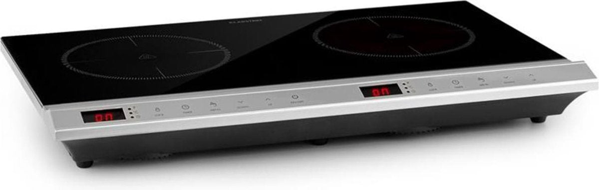 MisterCook Duo kookplaat infrarood 3000W 90-650°C uitschakeltimer zilver