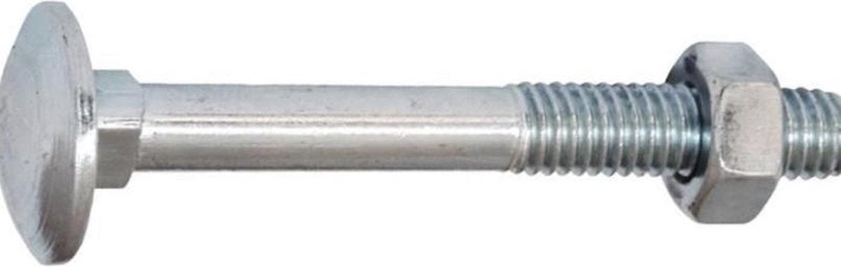 Slotbout met moer M5x40 per 60 gegalvaniseerd