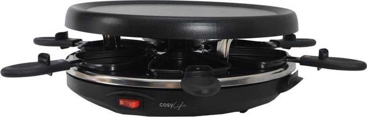 COSYLIFE by ELECTRO DEPOT - CL-R6G - Raclette  - rond - 6 personen