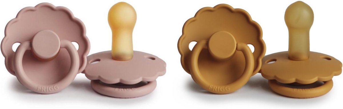 FRIGG Fopspeen Daisy Natuurrubber - Kleur Blush