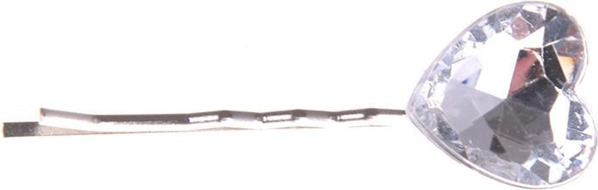 Schuifspeldje hartje strass