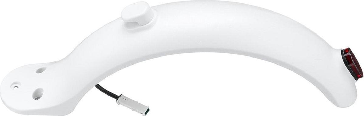 TECHPUNT Achterspatbord inclusief achterlicht voor Xiaomi M365 Elektrische Step - E-scooter | Wit