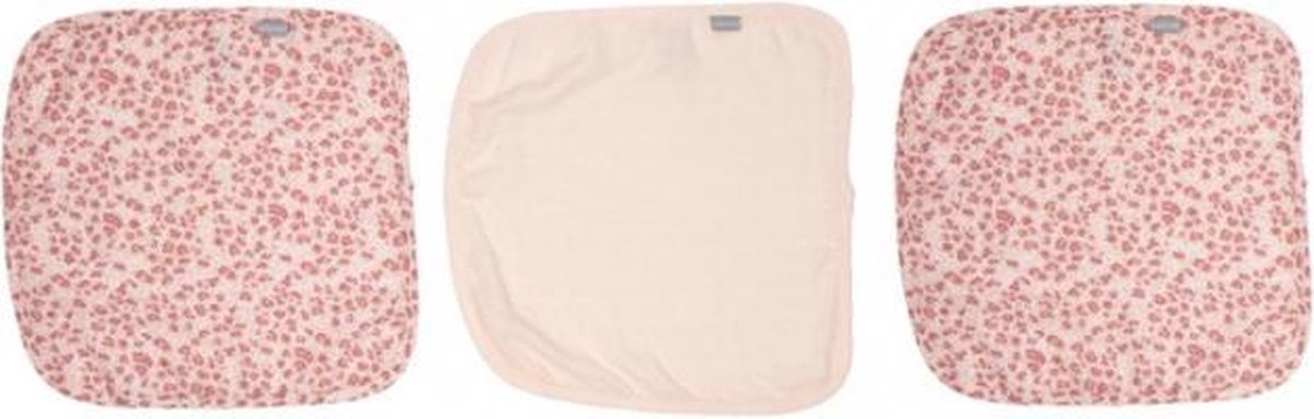 Bebe-Jou Leopard Hydrofiel Monddoek Pink 3 Stuks